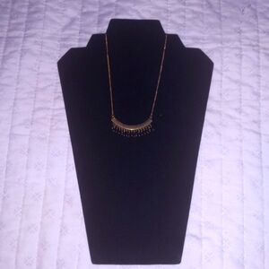 Black and Gold Dainty Necklace